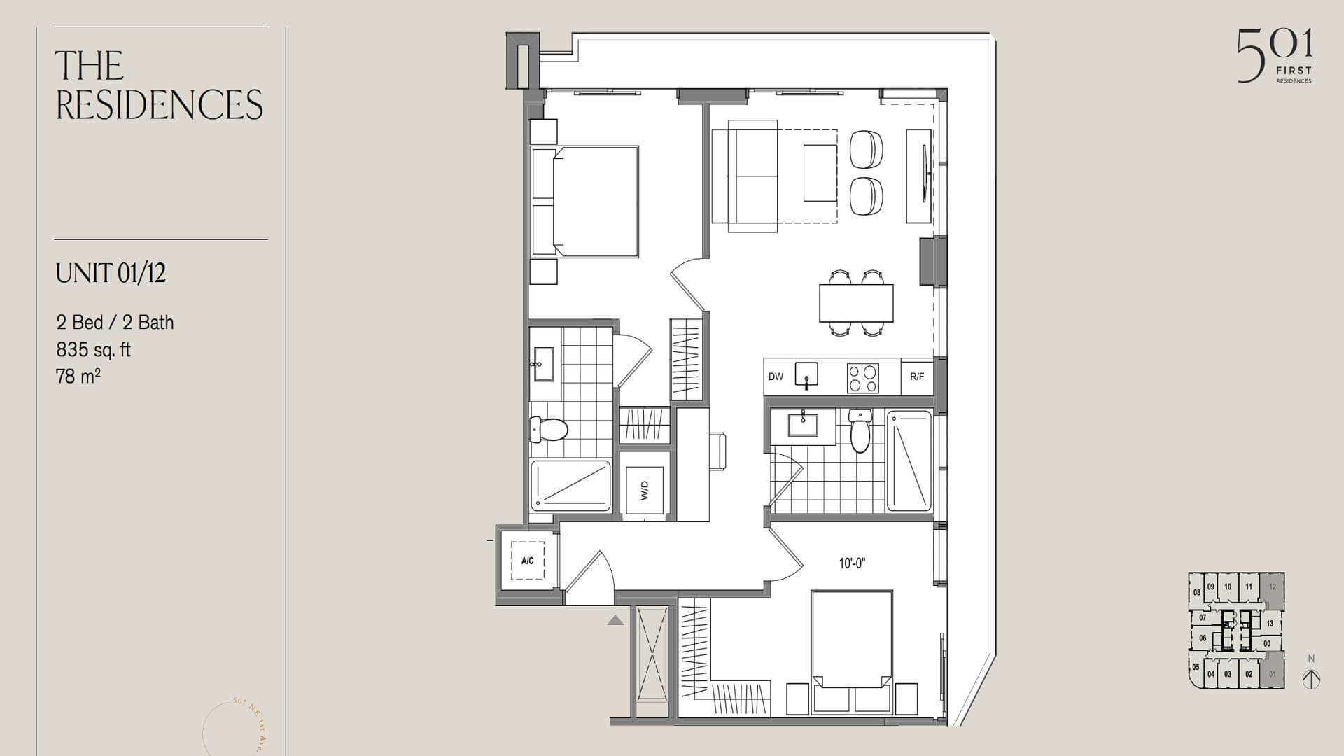 Venta Apartamento 501 First Residences Miami