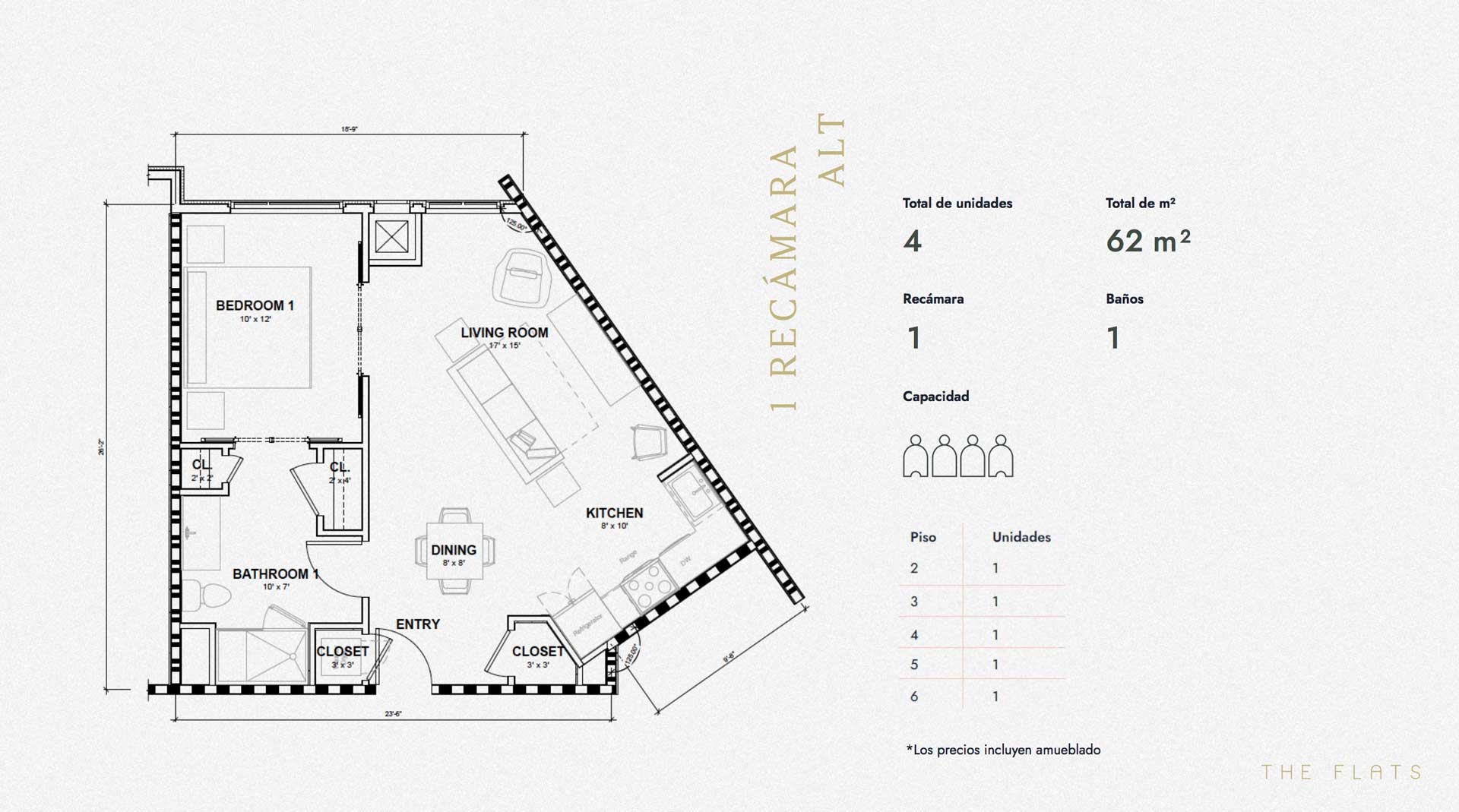 Venta Apartamento The Flats Orlando