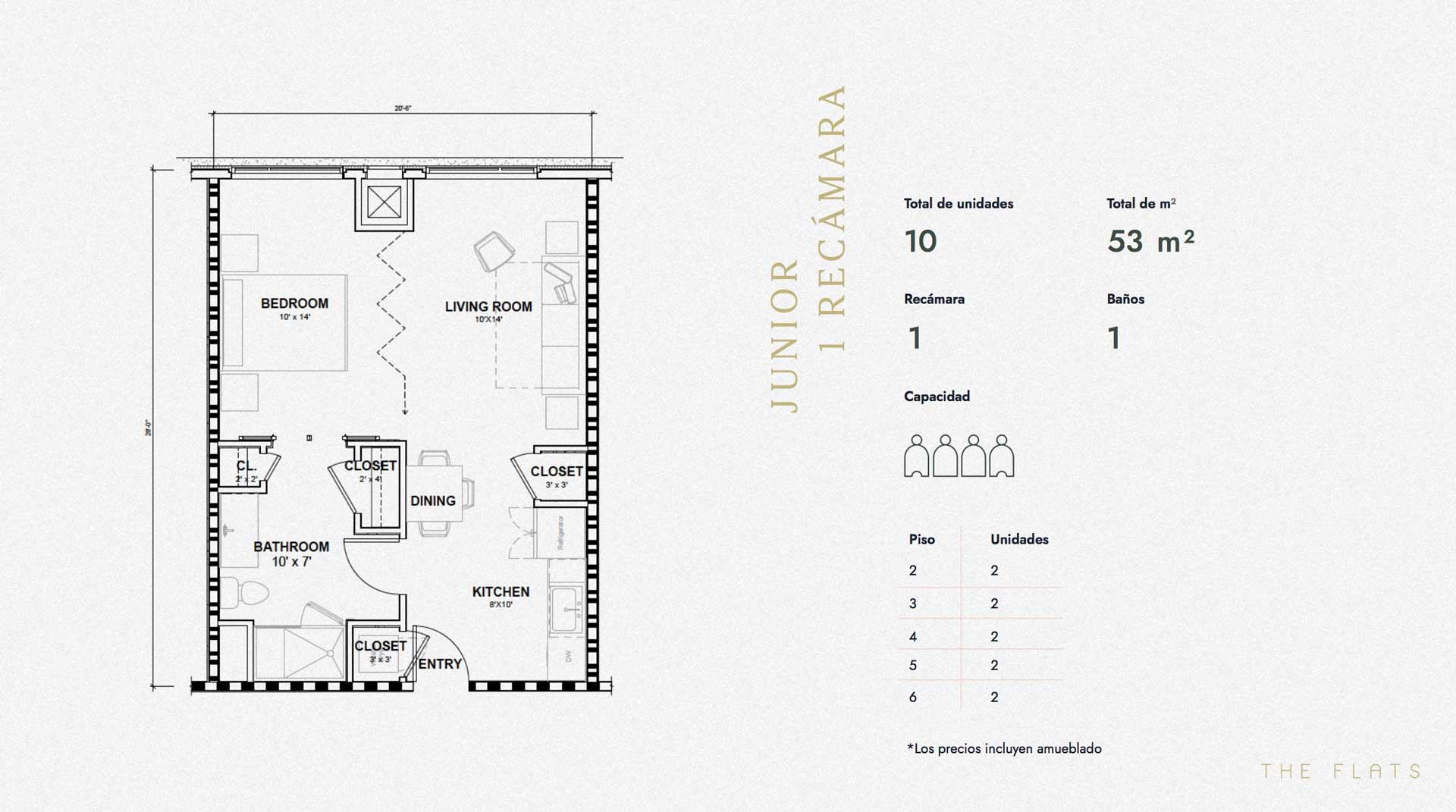 Venta Apartamento The Flats Orlando
